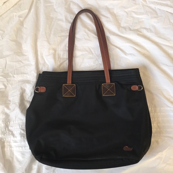 Dooney & Bourke Handbags - Dooney & Bourke large black nylon shoulder bag.